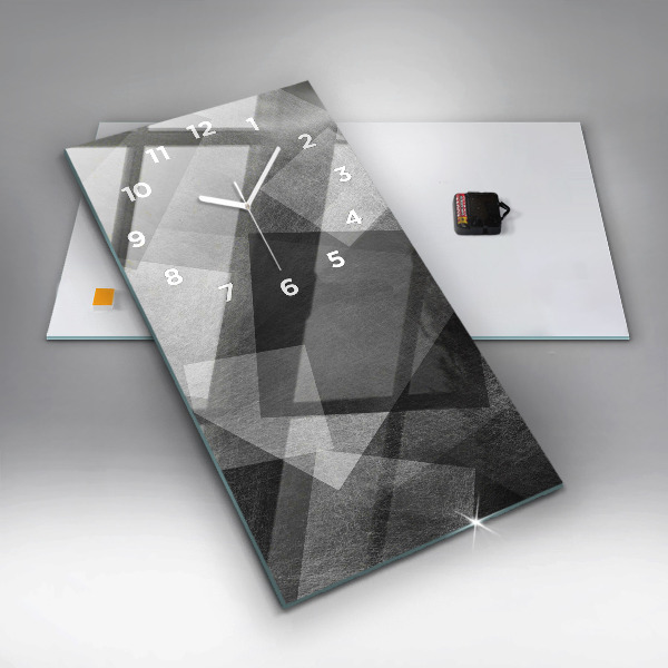 Vertical wall clock Geometric abstraction