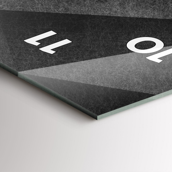 Vertical wall clock Geometric abstraction