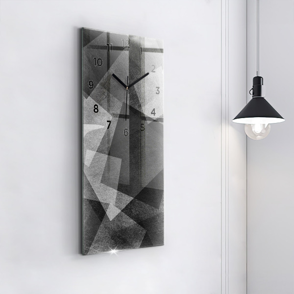 Vertical wall clock Geometric abstraction