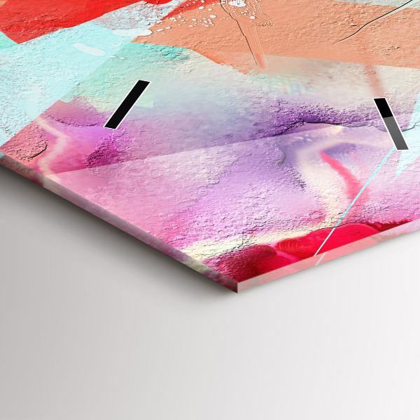 Vertical wall clock Rows of spices