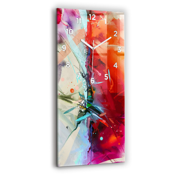 Vertical wall clock Rows of spices