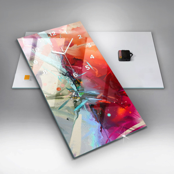 Vertical wall clock Rows of spices