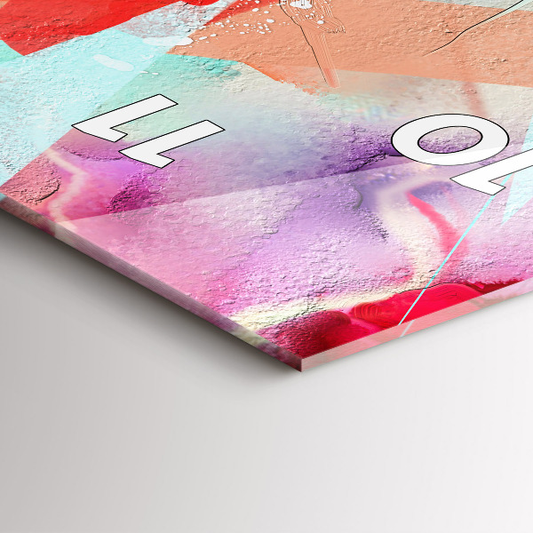 Vertical wall clock Rows of spices