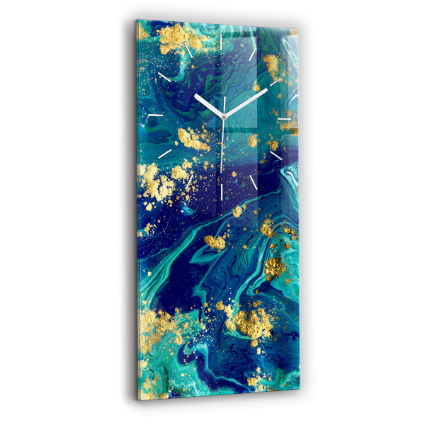 Vertical wall clock Modern abstraction
