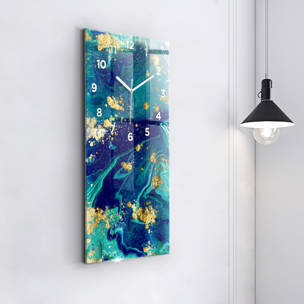 Vertical wall clock Modern abstraction