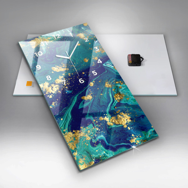 Vertical wall clock Modern abstraction