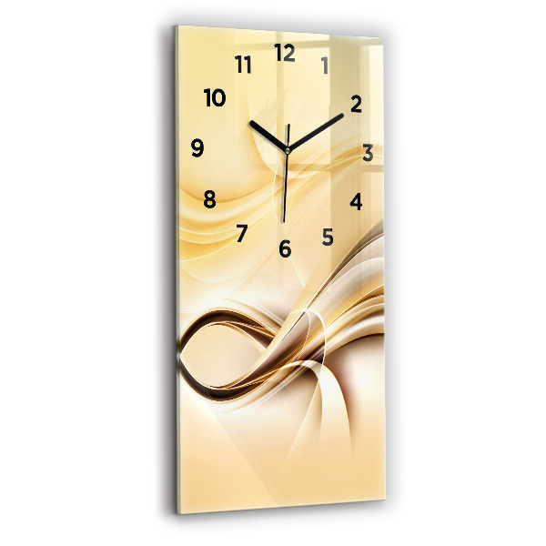 Vertical wall clock Abstraction waves