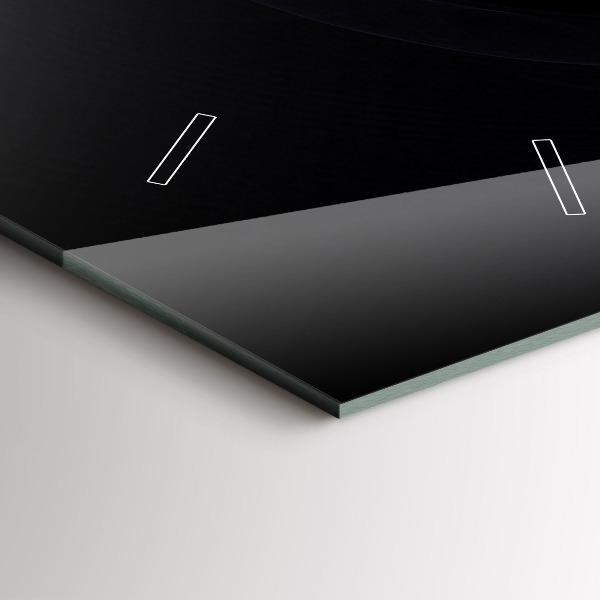 Vertical wall clock Purple abstraction