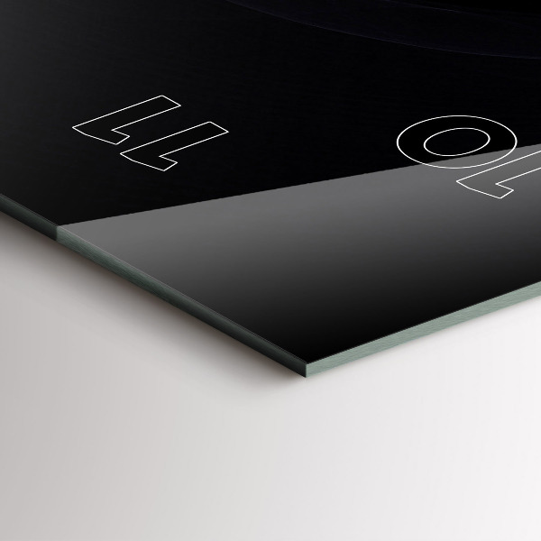 Vertical wall clock Purple abstraction