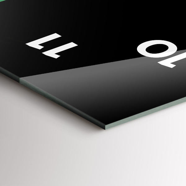 Vertical wall clock Green abstraction