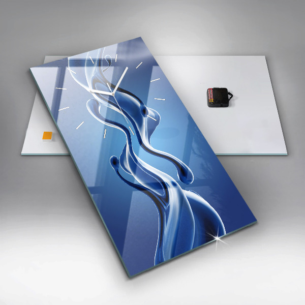 Vertical wall clock Liquid abstraction