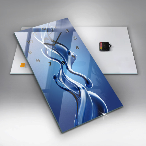 Vertical wall clock Liquid abstraction