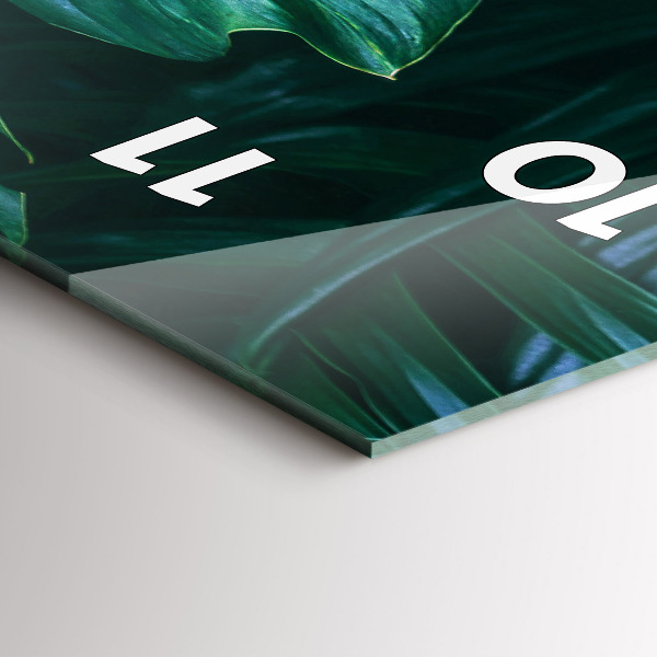 Vertical wall clock The Tropical Side of Nature