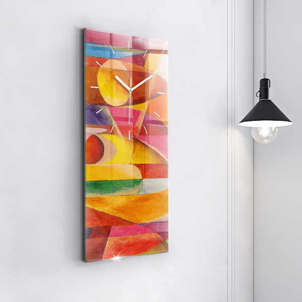 Vertical wall clock Art Decoration Abstraction