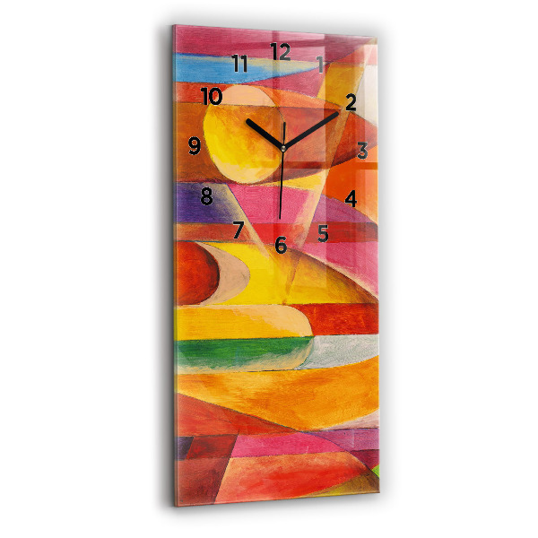 Vertical wall clock Art Decoration Abstraction
