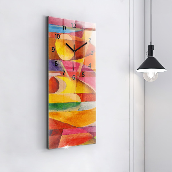 Vertical wall clock Art Decoration Abstraction