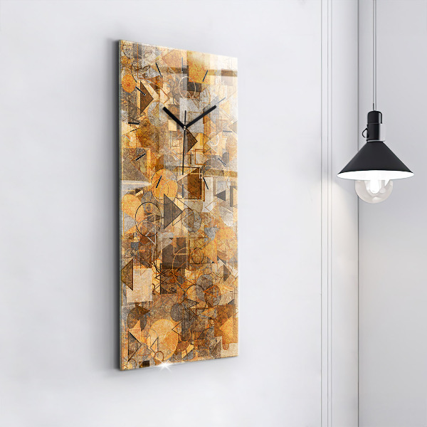 Vertical wall clock Geometric Shapes