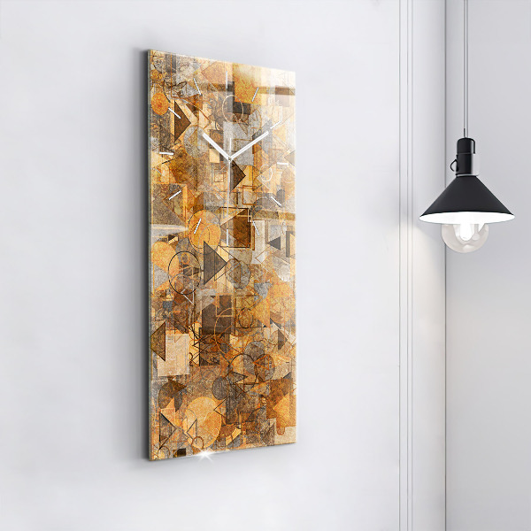 Vertical wall clock Geometric Shapes