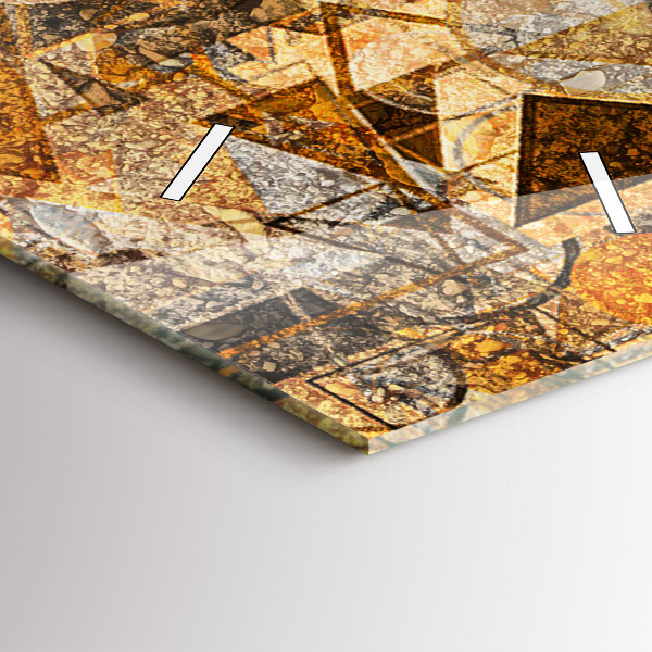 Vertical wall clock Geometric Shapes