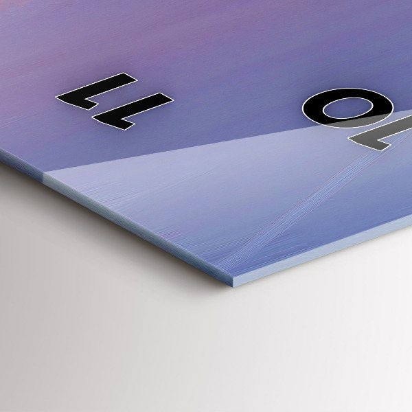 Vertical wall clock Seascape