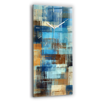 Vertical wall clock Colorful background - abstract
