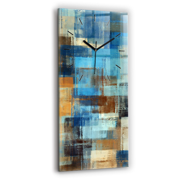 Vertical wall clock Colorful background - abstract