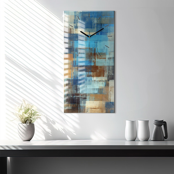 Vertical wall clock Colorful background - abstract