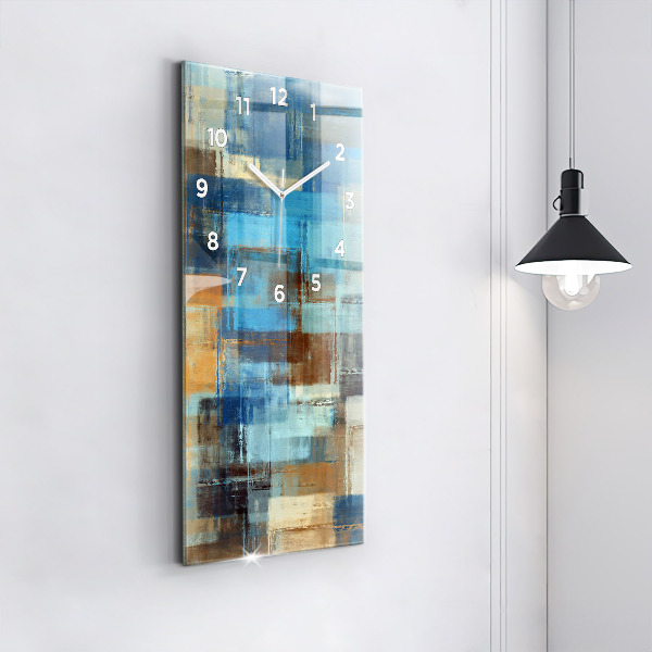Vertical wall clock Colorful background - abstract