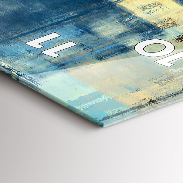 Vertical wall clock Colorful background - abstract