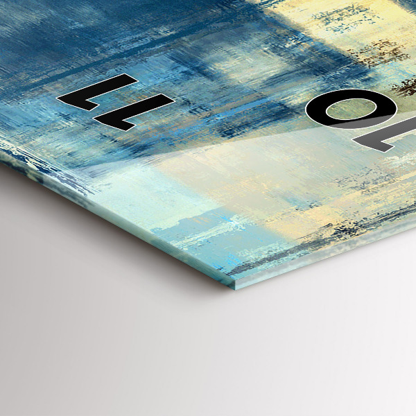 Vertical wall clock Colorful background - abstract