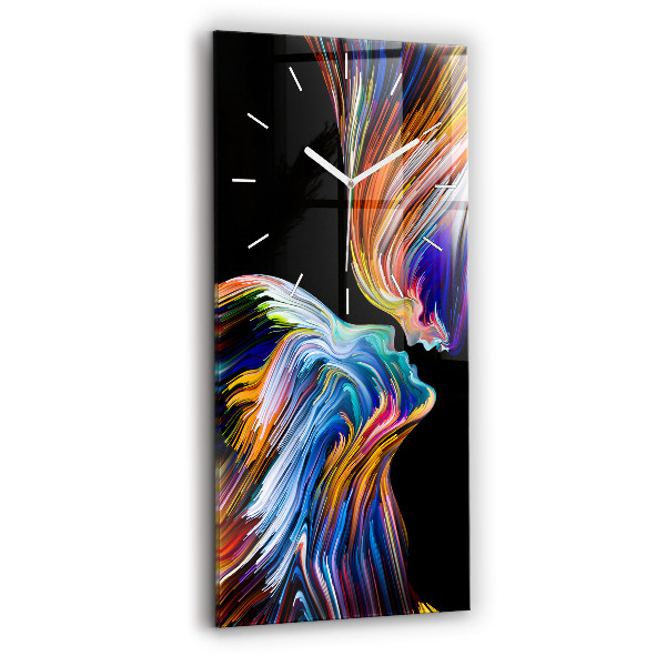 Vertical wall clock Emotional art