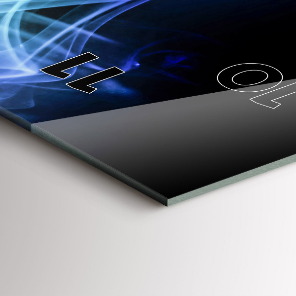 Vertical wall clock Abstract colorful lines