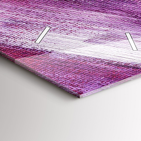 Vertical wall clock Acrylic paint texture