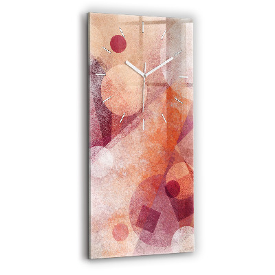 Vertical wall clock Geometric abstraction