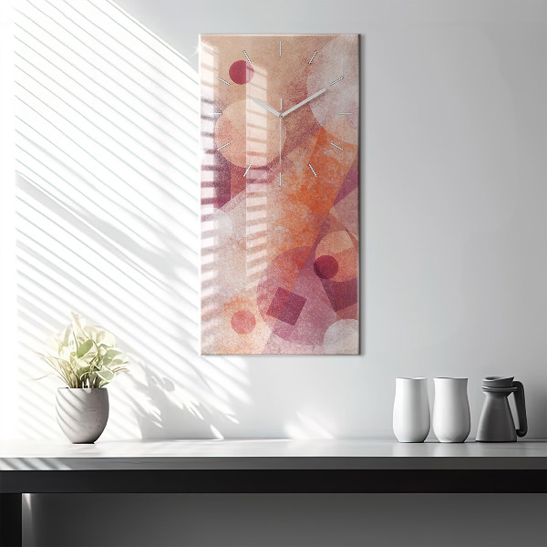 Vertical wall clock Geometric abstraction