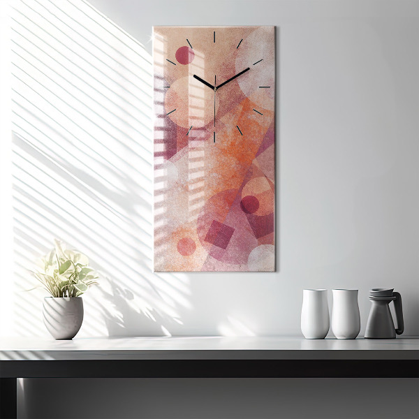 Vertical wall clock Geometric abstraction