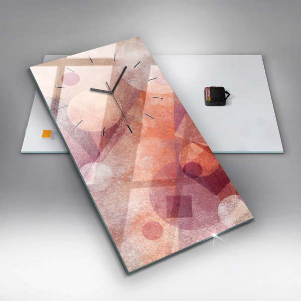 Vertical wall clock Geometric abstraction