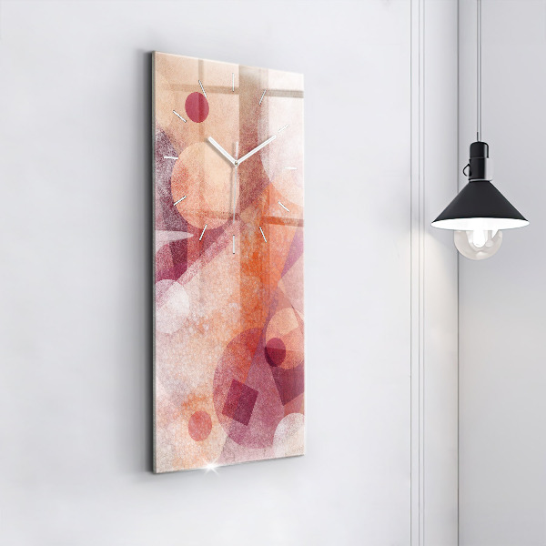 Vertical wall clock Geometric abstraction