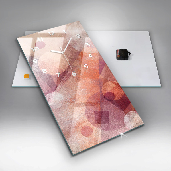 Vertical wall clock Geometric abstraction