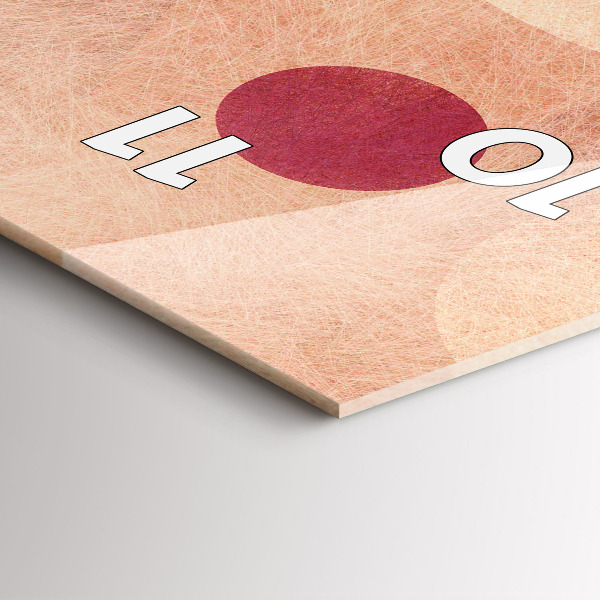 Vertical wall clock Geometric abstraction