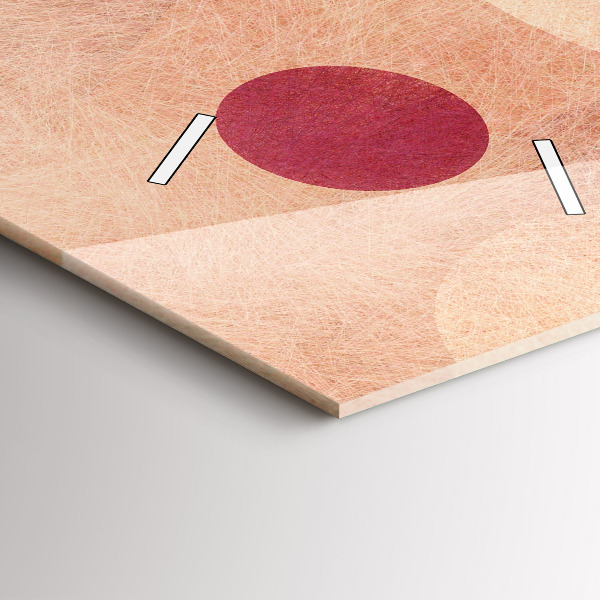 Vertical wall clock Geometric abstraction