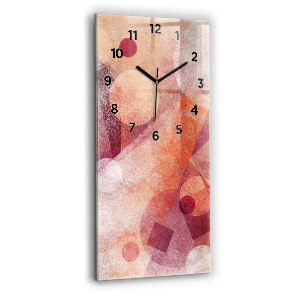 Vertical wall clock Geometric abstraction
