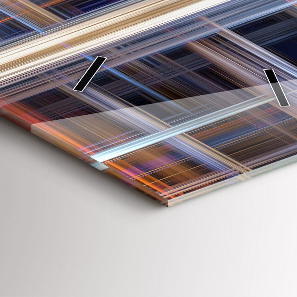 Vertical wall clock Abstract geometry