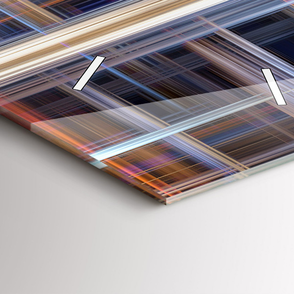 Vertical wall clock Abstract geometry