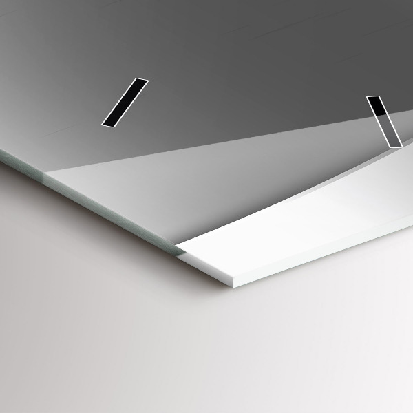 Vertical wall clock Silver lines