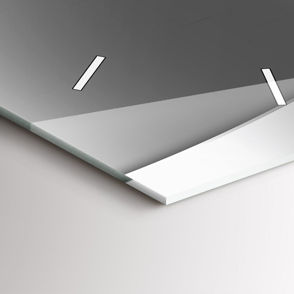 Vertical wall clock Silver lines