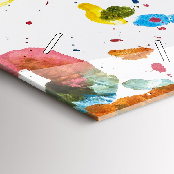 Vertical wall clock Children's handprints