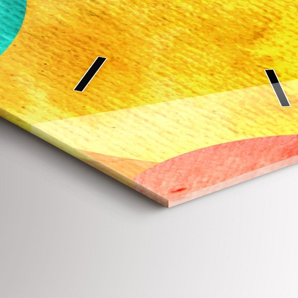 Vertical wall clock Abstract circles