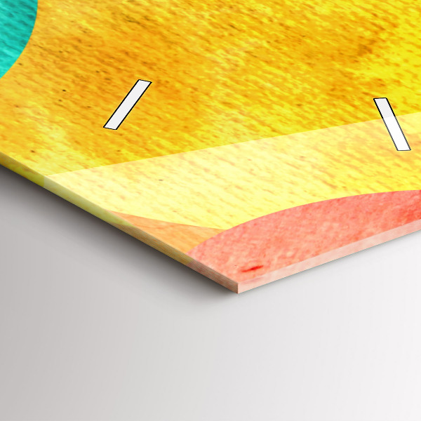 Vertical wall clock Abstract circles