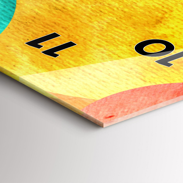 Vertical wall clock Abstract circles